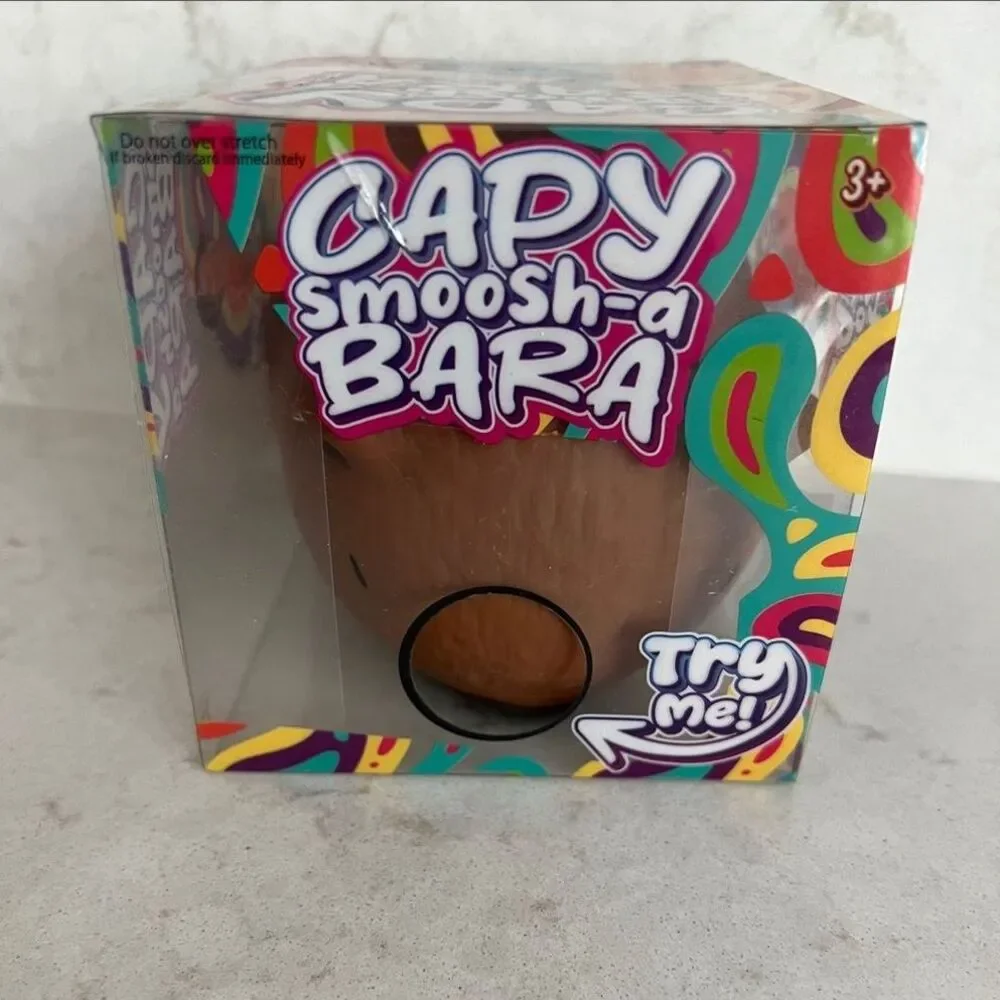 Capy Smoosh-a Bara Squishy Brown Stress Squeeze - New Toys & Collectibles